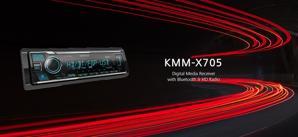 Kenwood KMM-X705 HD Radio/F&R USB – Advance Electronics