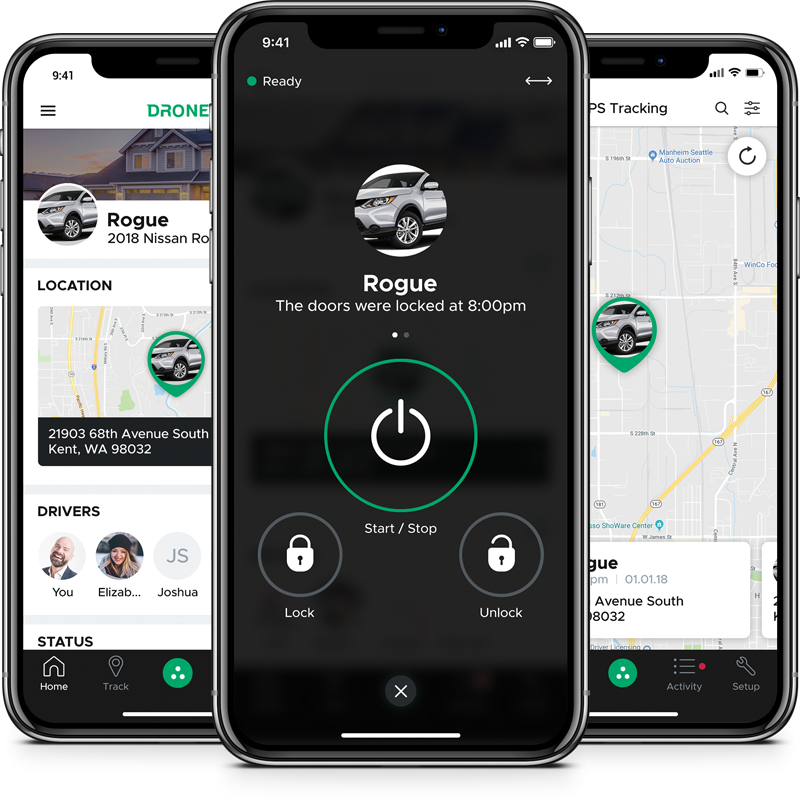 Compustar DRONE Mobile X1R Remote Starter Package 3 year Service