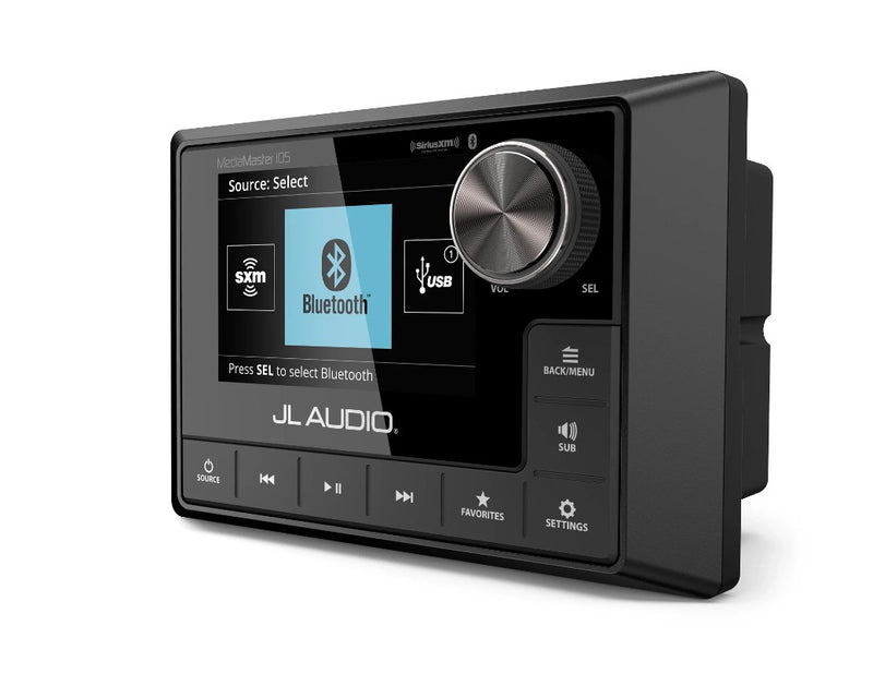 JL Audio MM105 Weatherproof Marine Stereo With Full Colour LCD Display