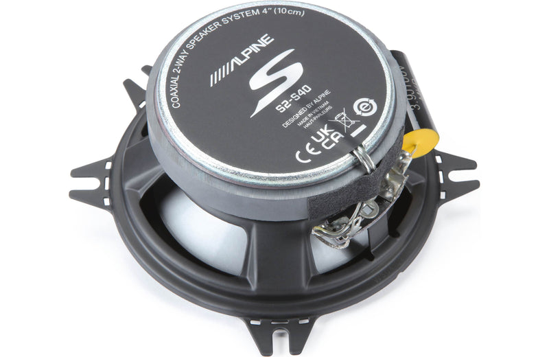 Alpine S2-S40 4" Coaxial 2-Way Speaker Set