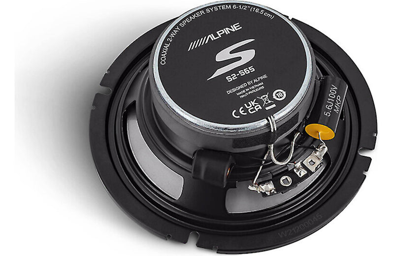 Alpine S2-S65 6-1/2" Coaxial 2-Way Speaker Set