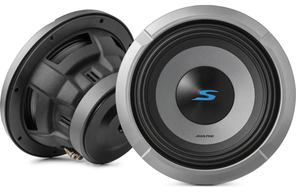 Alpine S2-W8D4 S-Series 8" Subwoofer with Dual 4-ohm Voice Coils