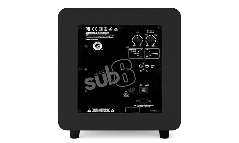 Kanto SUB8 Sealed Powered Subwoofer