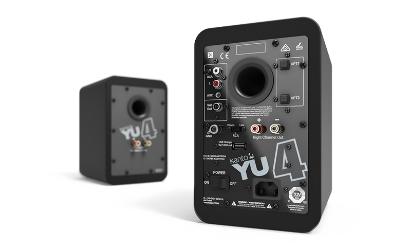 Kanto YU4 Powered Bluetooth Bookshelf Speakers