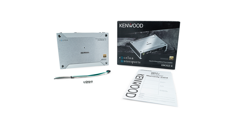KENWOOD XM302-4 Marine Motorsports 4 channel Amplifier