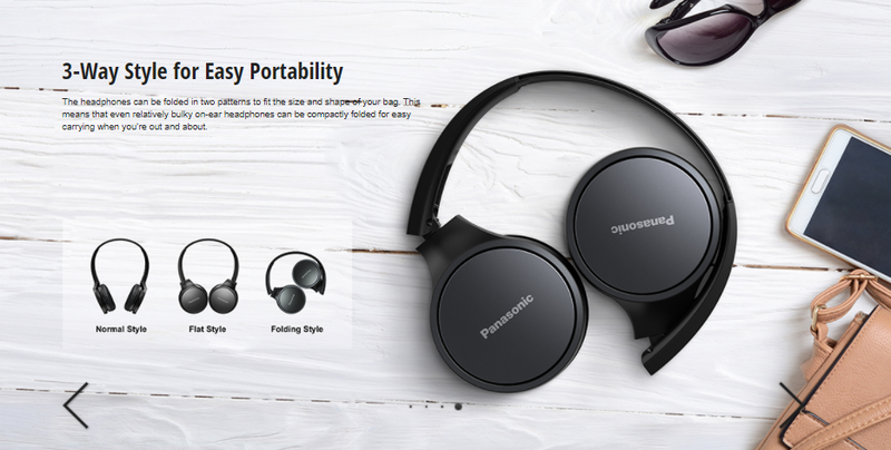 Panasonic RP-HF400B Wireless Headphones