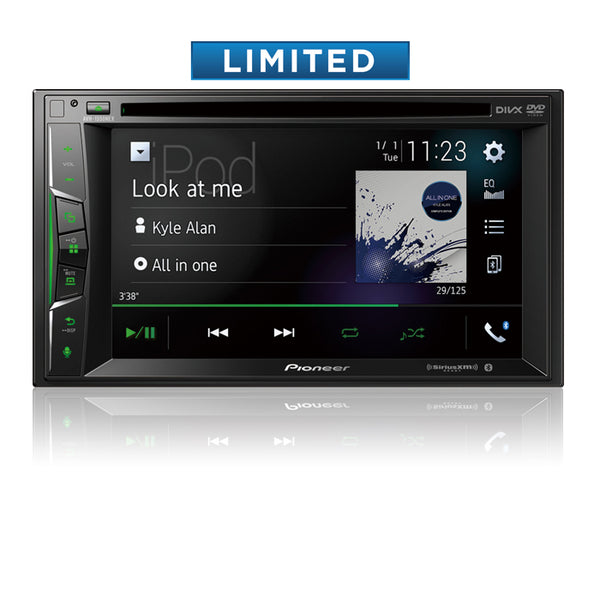 Pioneer AVH-1550NEX Multimedia DVD Receiver with 6.2" WVGA Display, Apple CarPlay™, Built-in Bluetooth®, SiriusXM-Ready™, iDataLink® Maestro™, and Remote Control Included