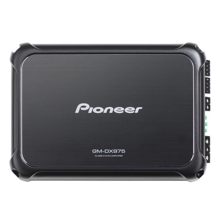 Pioneer GM-DX975 Class-D 5-Channel Amplifier with Gold-plated RCA Terminals, Hi-Res Audio Capable, HQ Sound Parts and Wired Bass Boost Remote