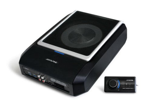 Alpine PWDX5 8" Powered Subwoofer with Built-In 4-Channel DSP Amplifier