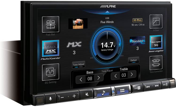 Alpine ILX-507 7-inch Digital Multimedia Receiver with HD Display and Hi-Res Audio Playback