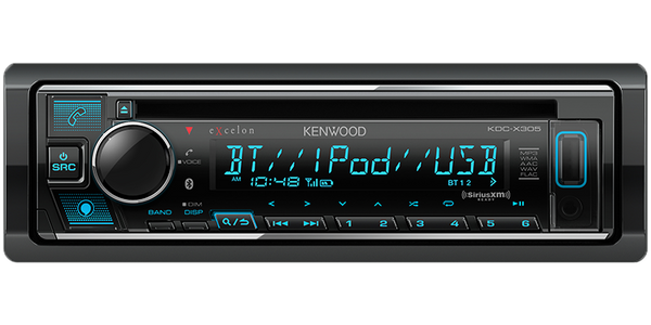 Kenwood KDC-X305 CD Receiver With Bluetooth