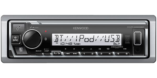 Kenwood KMR-M332BT Marine/Motorsports Digital Media Receiver with Bluetooth