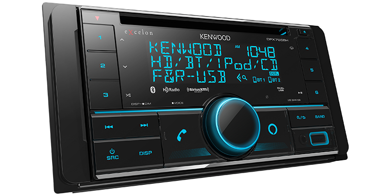 Kenwood DPX795BH Excelon 2-Din CD Receiver With Bluetooth & HD Radio
