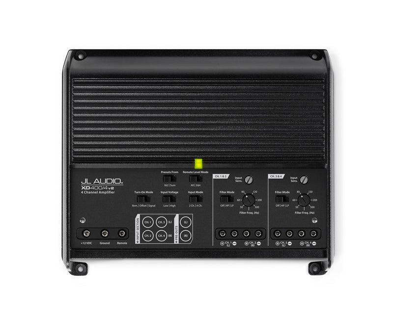 JL Audio XD400/4v2 4 Ch. Class D Full-Range Amplifier - Advance Electronics
 - 4