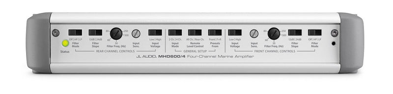 JL Audio MHD600/4: 4 Ch. Class D Full-Range Marine Amplifier, 600 W - Advance Electronics
 - 4
